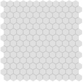 1" Gallery Grey Matte Hex Mosaic | Quality Carpet Inc.