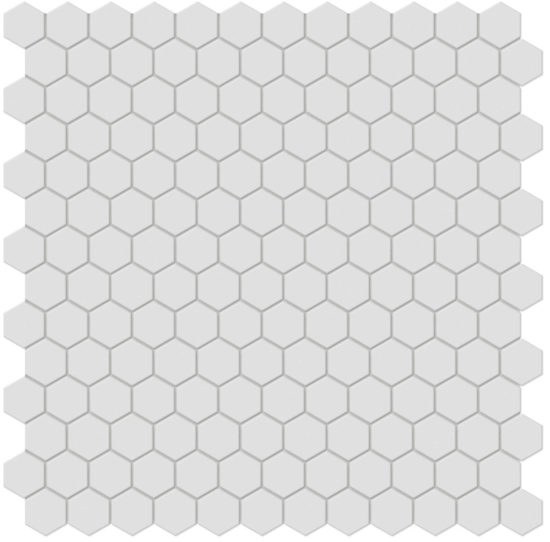 1" Gallery Grey Matte Hex Mosaic | Quality Carpet Inc.