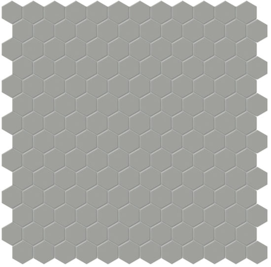 1" Taupe Matte Hex Mosaic | Quality Carpet Inc.