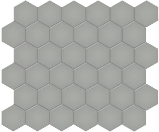 2" Taupe Matte Hex Mosaic | Quality Carpet Inc.