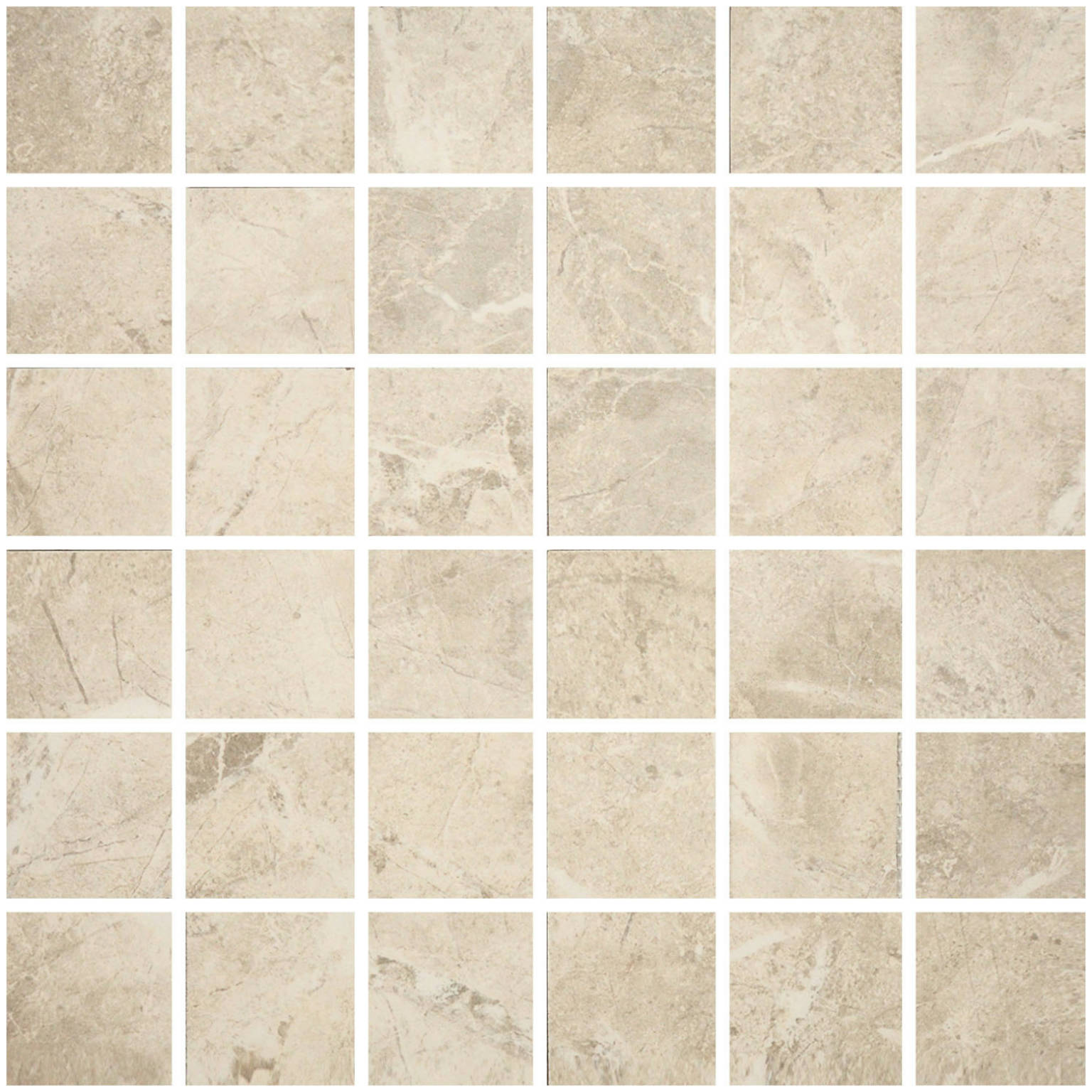 2X2 Ivory Mosic | Quality Carpet Inc.