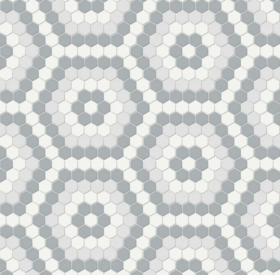 Afternoon Blend Matte Hexagon Pattern Mosaic | Quality Carpet Inc.