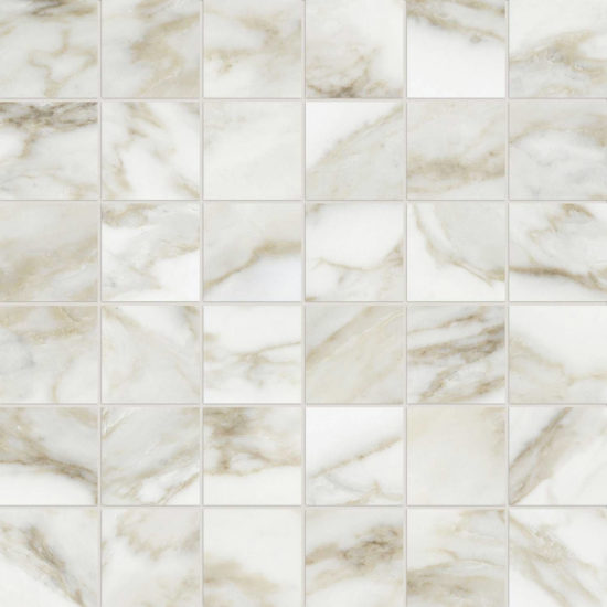 Amalfi Calacatta Honed 2X2 Mosaic | Quality Carpet Inc.