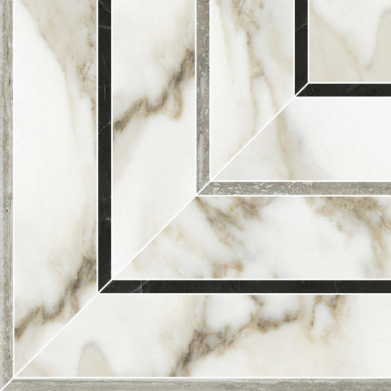 Amalfi Calacatta Honed Picco Mosaic | Quality Carpet Inc.