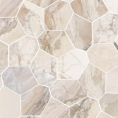 Dynasty Almond Polished/Matte 11X12 Eggs Mosaic | Quality Carpet Inc.