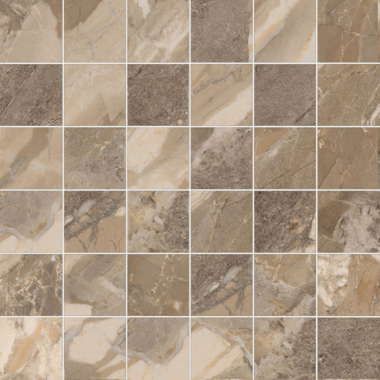 Dynasty Taupe 2X2 Mosaic | Quality Carpet Inc.