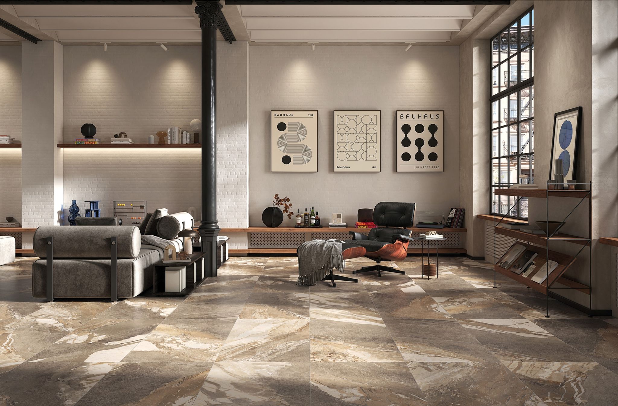 Dynasty Taupe Polished/Matte 24x48 1 | Quality Carpet Inc.