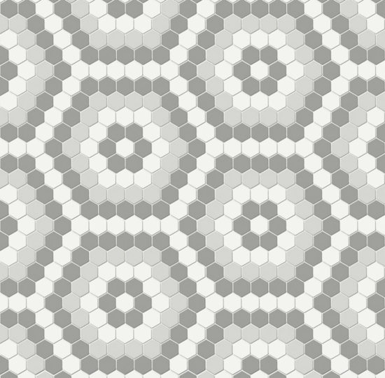 Evening Blend Matte Hexagon Pattern Mosaic | Quality Carpet Inc.