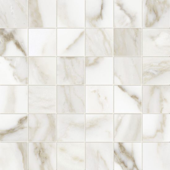 Florence 2X2 Calacatta Matte Mosaic | Quality Carpet Inc.