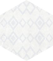 Form 5.5X6.3” White Decor Hexagon | Quality Carpet Inc.