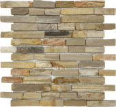 Fossil Wood Baguette Mix Beige Mosaic | Quality Carpet Inc.