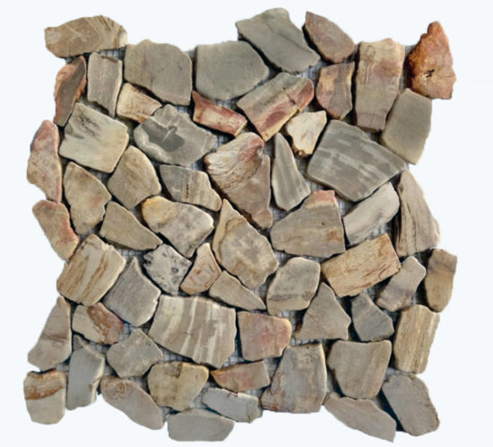 Fossil Wood Mini Opus Mix Beige Interlocking Mosaic | Quality Carpet Inc.