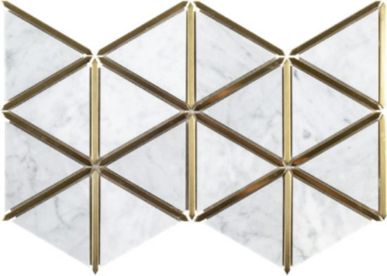 Gilded Triangles Mosaic | Quality Carpet Inc.