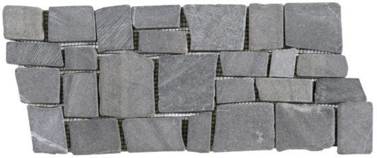 Grey Cubic Marble Opus Interlocking Border | Quality Carpet Inc.