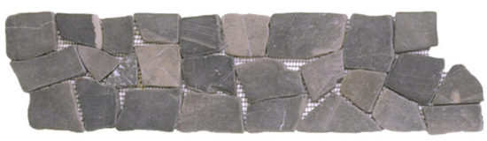 Grey Opus Mosaic Interlocking Border | Quality Carpet Inc.