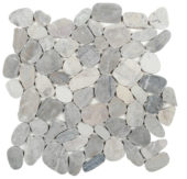 Grey Pebble Sliced Mosaic | Quality Carpet Inc.