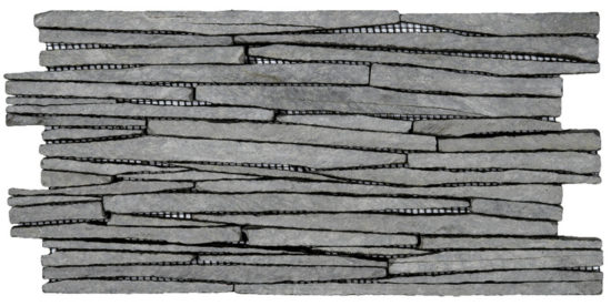 Grey Sliced Slate Interlocking Mosaic | Quality Carpet Inc.