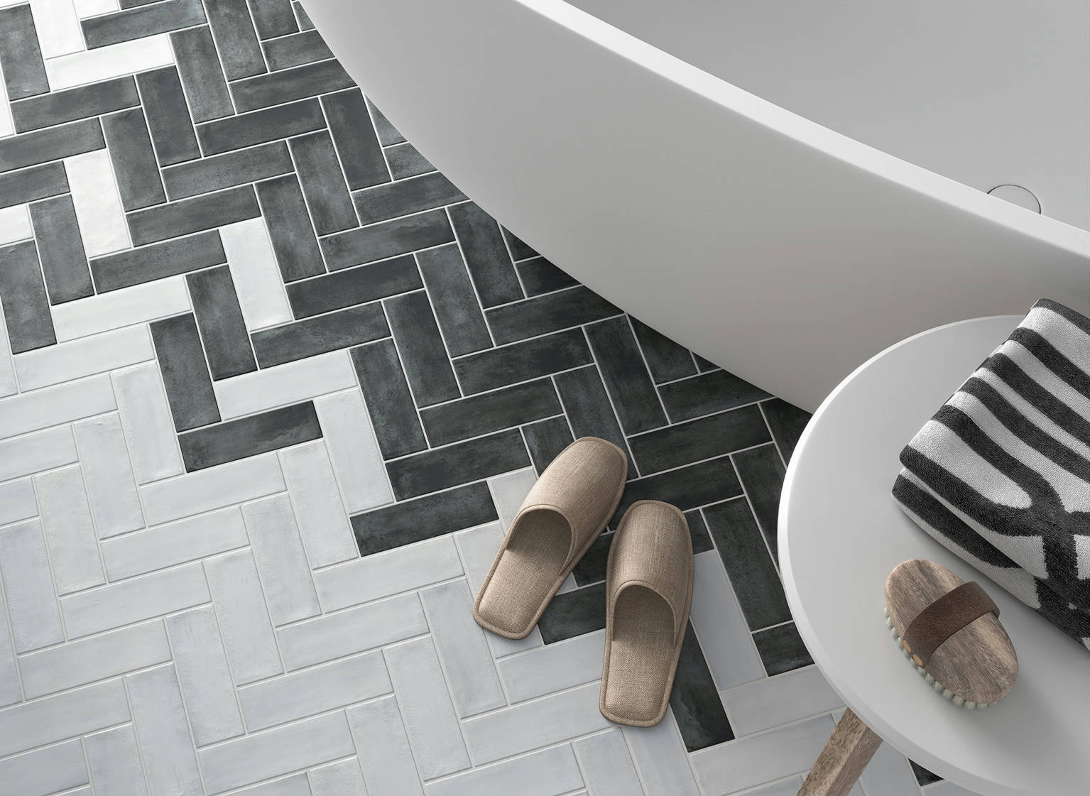 Lisbon 2X6 Pearl and Graphite | Quality Carpet Inc.