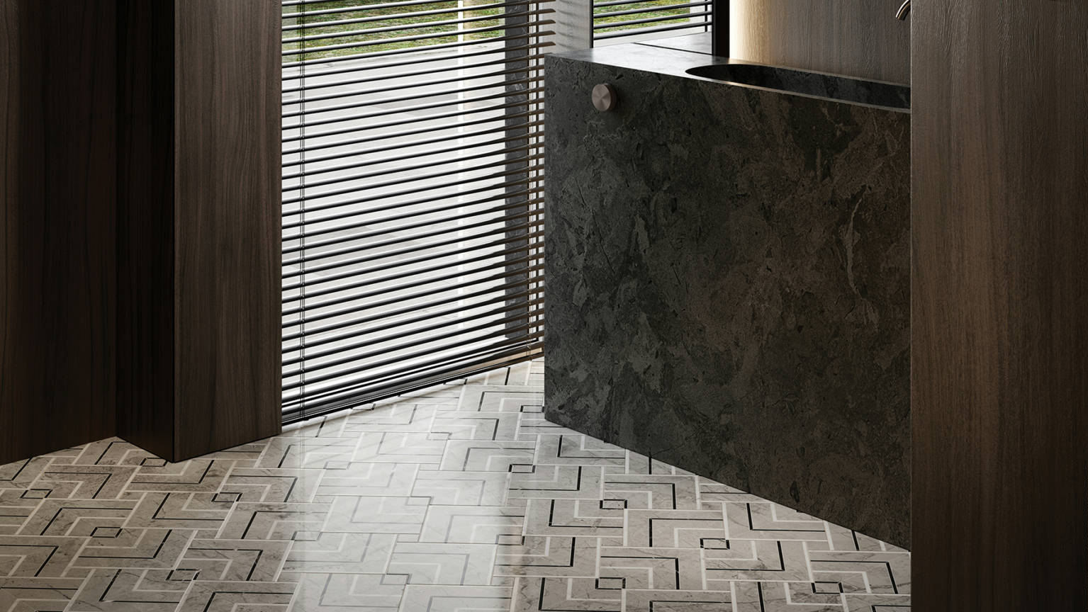 Luxury Roma Argento Picco Mosaic 2 | Quality Carpet Inc.