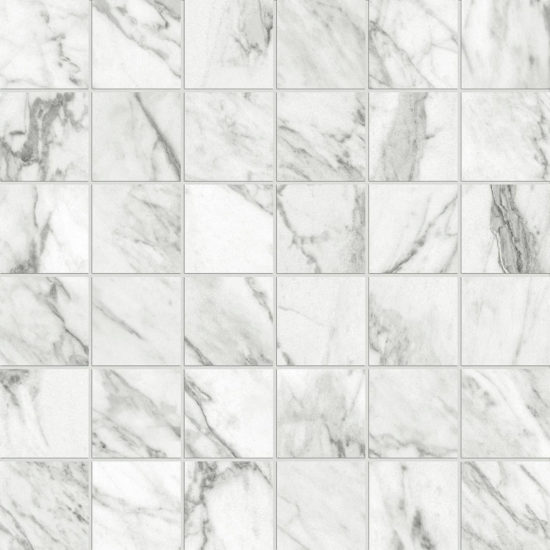 Milano Statuario Honed 2X2 Mosaic | Quality Carpet Inc.