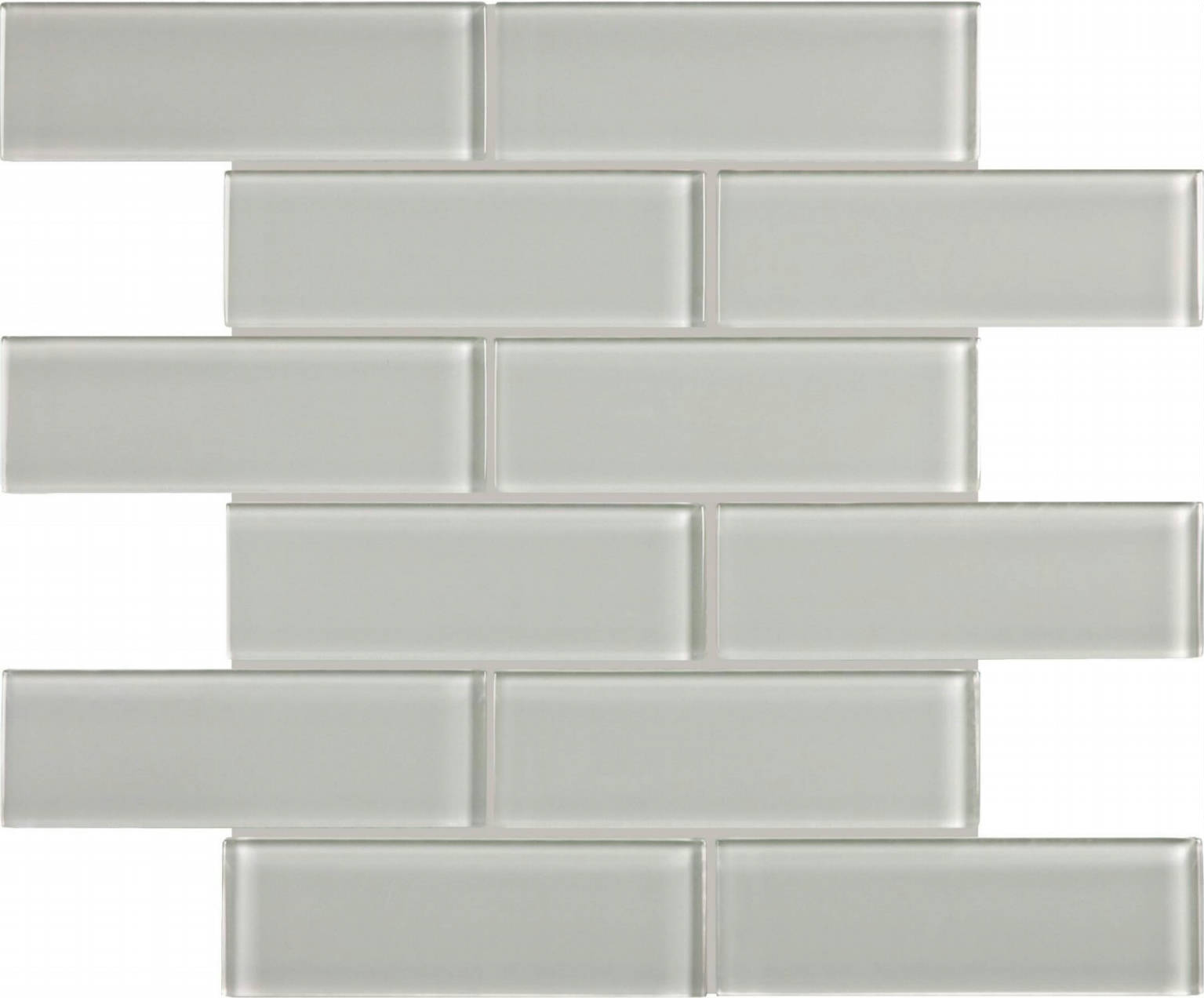 Mist 2X6 Brick Mosaic | Quality Carpet Inc.