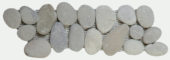 Mix Grey/Beige Rectified Matte Pebble Interlocking Border | Quality Carpet Inc.