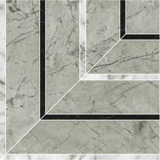 Roma Argento Honed Picco Mosaic | Quality Carpet Inc.