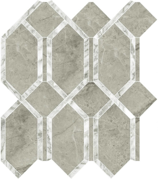 Roma Argento Polished Modella Mosaic | Quality Carpet Inc.
