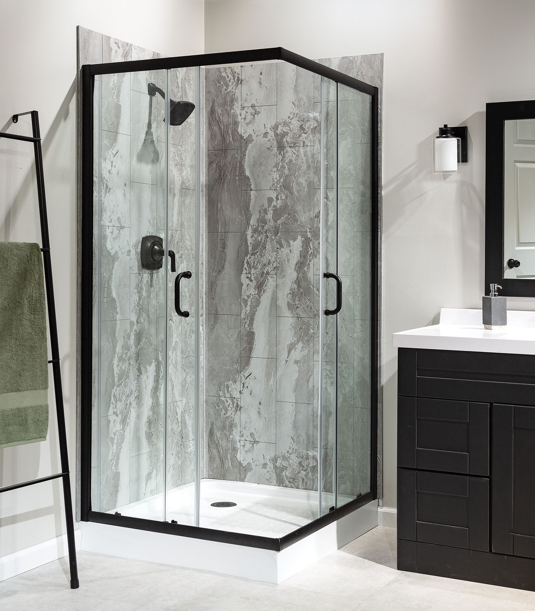 Smoky Sky Shower Wall Kit 36x60x78 | Quality Carpet Inc.