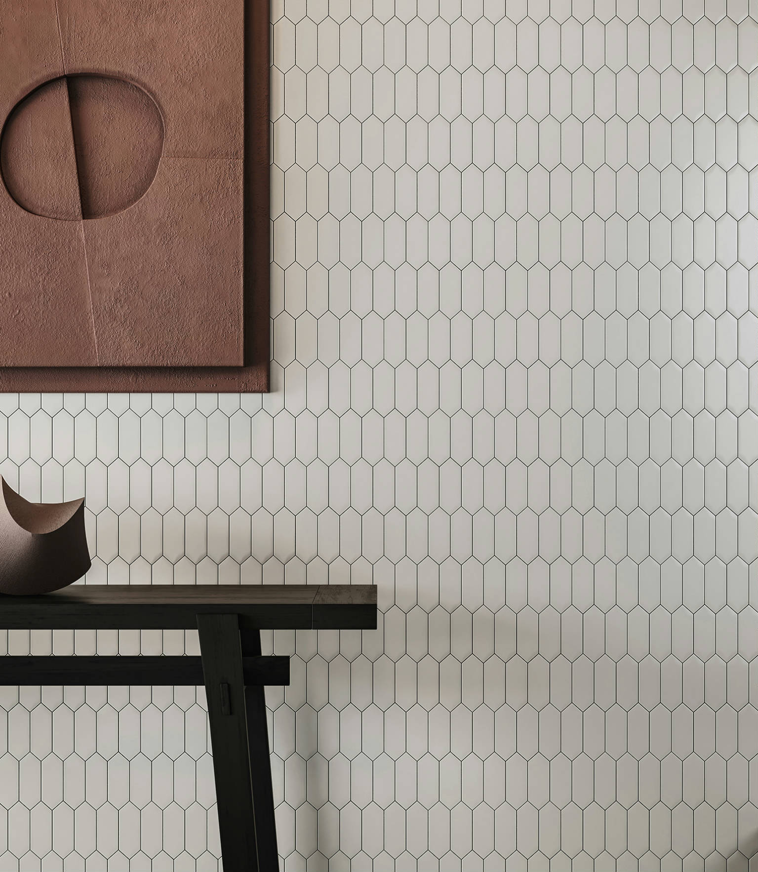 Traditions Vintage Grey Matte 2x5 Picket Mosaic 2 | Quality Carpet Inc.