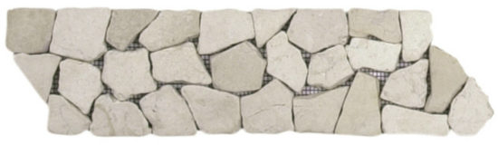 White Opus Mosaic Interlocking Border | Quality Carpet Inc.