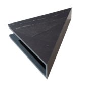 Black Ice Shower Shelf 14.56x7.12x2 | LA TERRA STONE