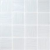 3"x3" White Glass Mosaic | LA TERRA STONE