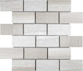 5x10cm Multi Finish Mosaic Limestone | LA TERRA STONE