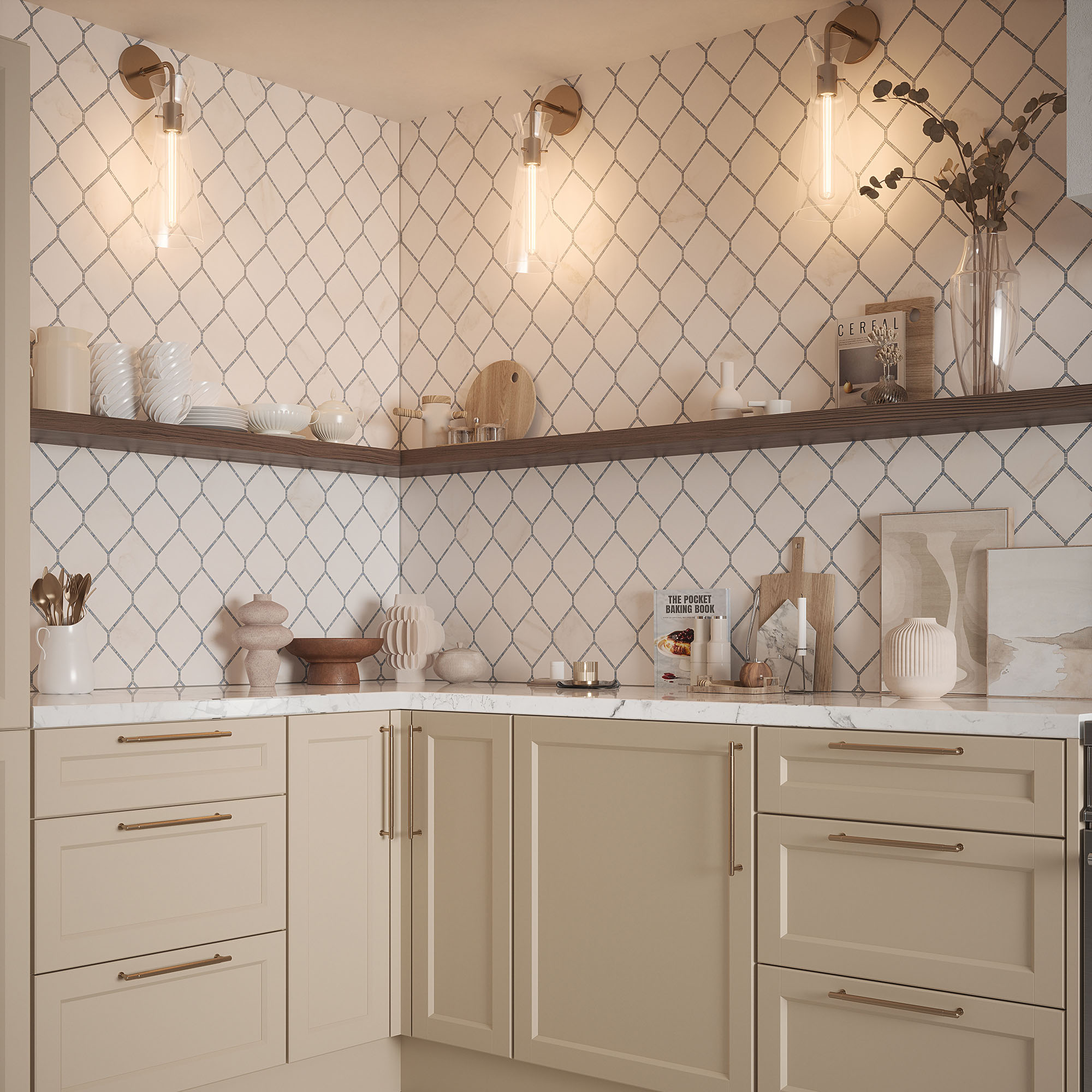 Elm Blue Mosaic 1 | LA TERRA STONE