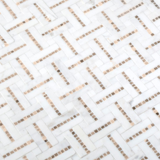 Gazebo Cream Mosaic | LA TERRA STONE