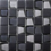 Glass 2"x2" Grey Mix Mosaic | LA TERRA STONE