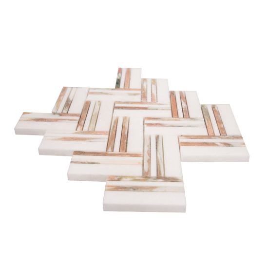 Rosey Weave Mosaic | LA TERRA STONE