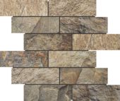 Slate Stone Beige Glazed Ceramic 2"x6" Brick | LA TERRA STONE