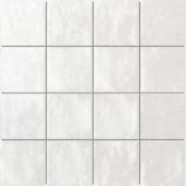 Zellige Glazed Ceramic White 3"x3" Mosaic | LA TERRA STONE