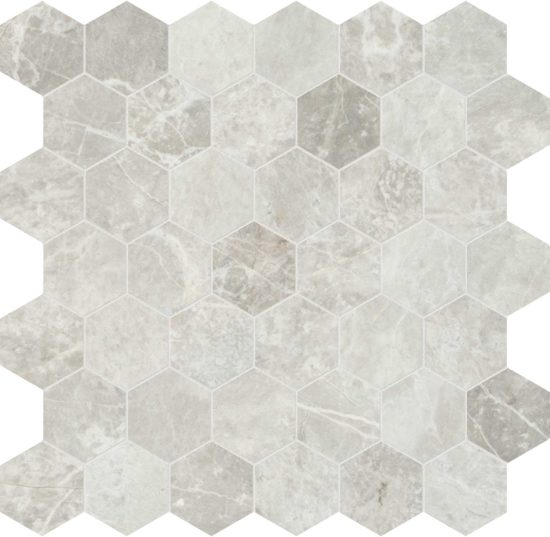 Apollo Argento 2 Hexagon Mosaic | LA TERRA STONE