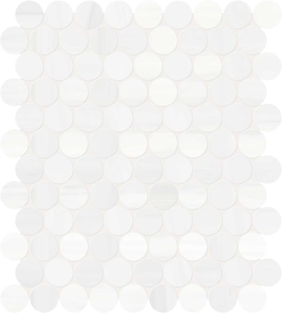 Cosmo Lumino 1.25 Penny Round Mosaic | LA TERRA STONE