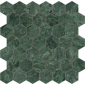 Diosa Verde 2 Hexagon Mosaic | LA TERRA STONE