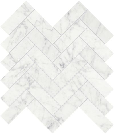Eterna Bianco 1.25×4 Honed Herringbone Mosaic