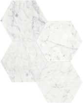 Eterna Bianco 6 Honed Hexagon Mosaic | LA TERRA STONE
