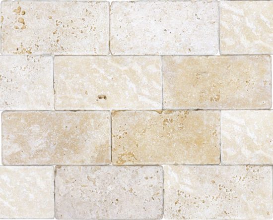 Ivory 3x6 Tumbled | LA TERRA STONE