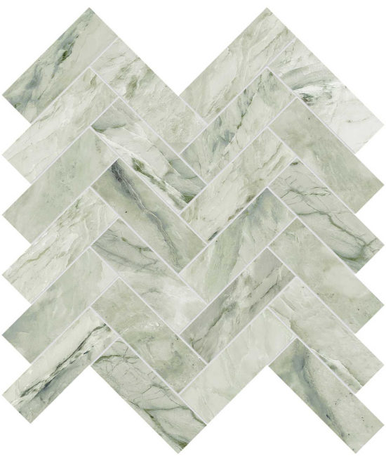 Moscato Argento 1.25x4 Herringbone Mosaic