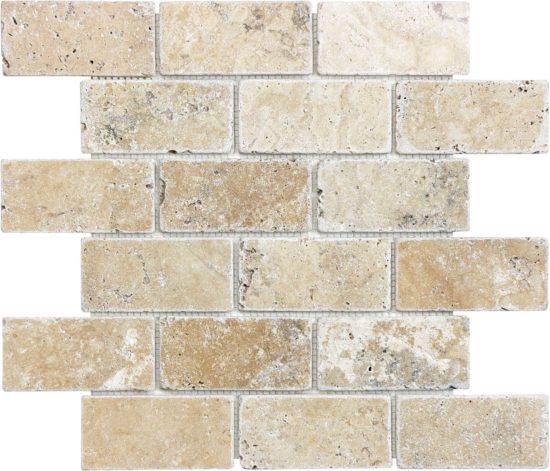 Picasso 2x4 Brick Mosaic | LA TERRA STONE