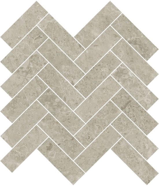 Ritz Gray 1.25x4 Herringbone Mosaic | LA TERRA STONE