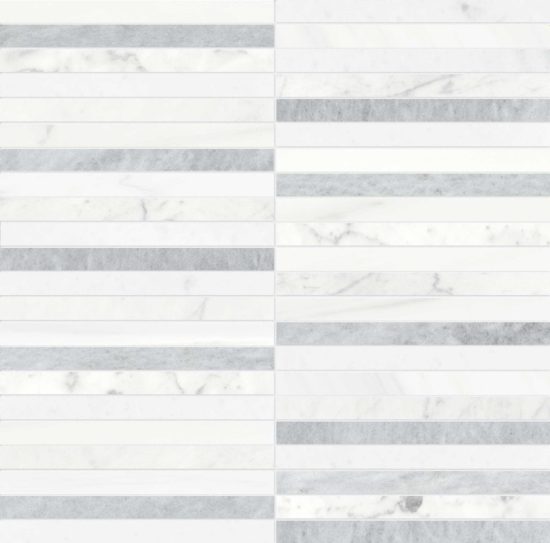 Utopio .5x6 Stacked Polar Mosaic | LA TERRA STONE